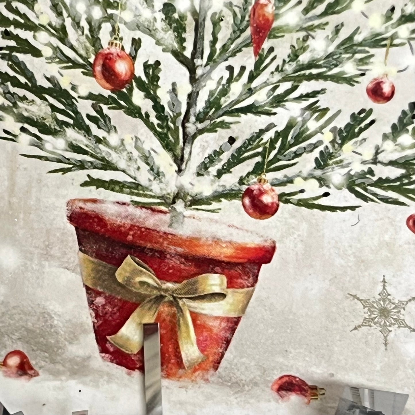 Christmas Tree Decoration featuring an illustration called "Merry Christmas"