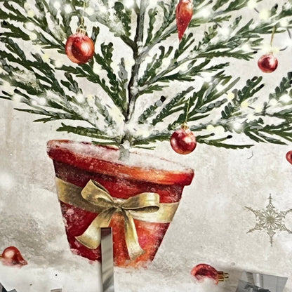 Christmas Tree Decoration featuring an illustration called "Merry Christmas"