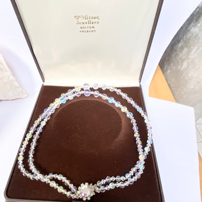 Vintage Two string Crystal Necklace