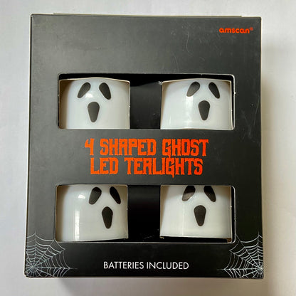 4 Shaped Ghost Led Tea Lights