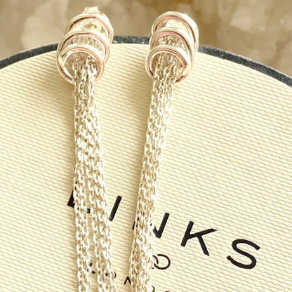 Links of London Sterling Silver Sweetie and Chain Earrings
