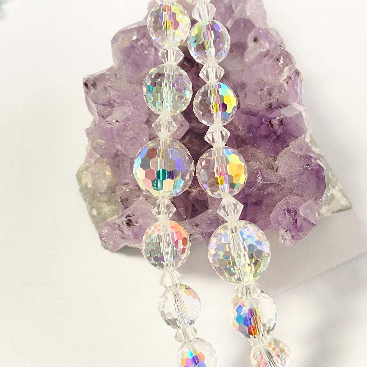 Vintage Two string Crystal Necklace