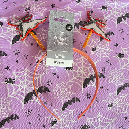 Disney The Nightmare Before Christmas Zero Boppers from George Home featuring glittery Zero character springs.