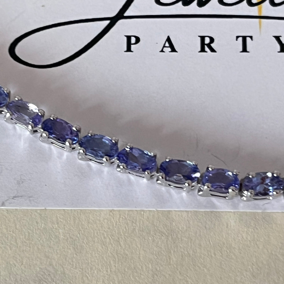 New! Natural Tanzanite Tennis Bracelet crafted from 925 Sterling Silver