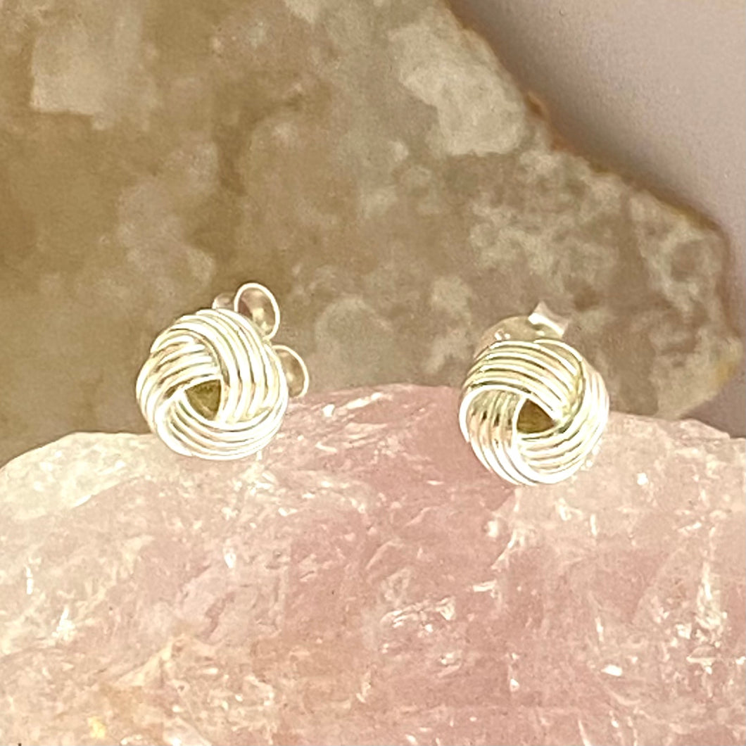 925 Sterling Silver Knot Earrings