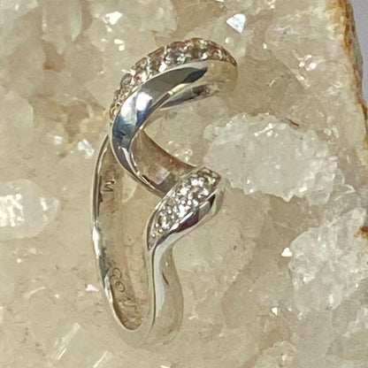 Links of London Entwine White Sapphire Pave Set Ring