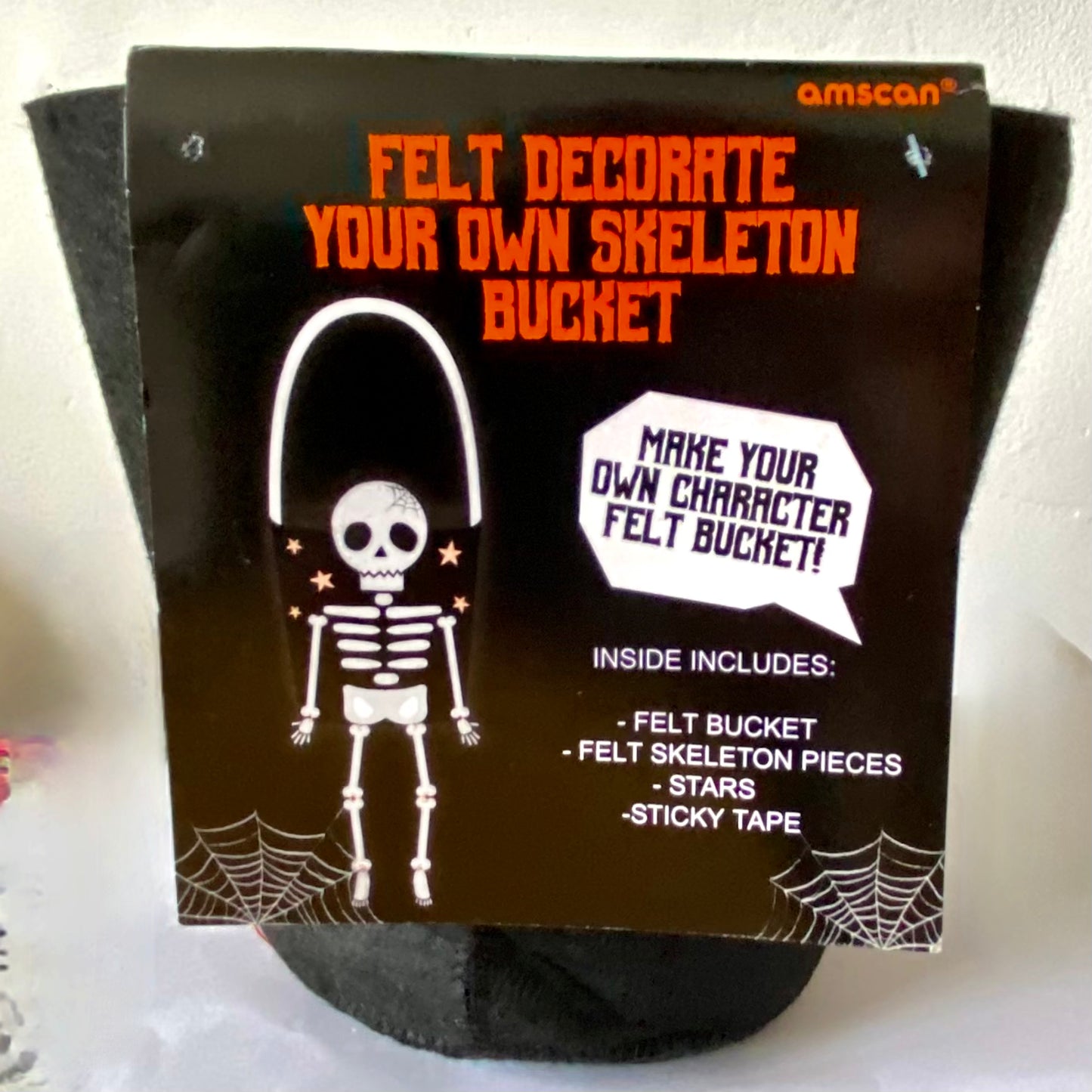 Felt Decorate your own Skeleton Bucket