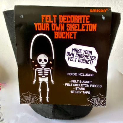 Felt Decorate your own Skeleton Bucket