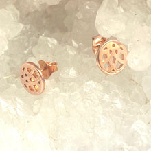 Load image into Gallery viewer, Links of London Rose Gold 18Kt Vermeil Timeless Stud  Sterling Silver Earrings

