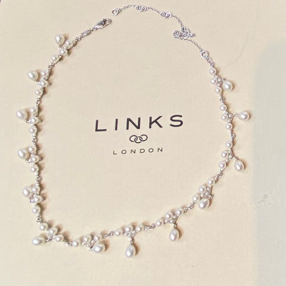 Links of London Silver and pearl Orbs Caraibes Choker