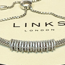 Load image into Gallery viewer, Links of London Sterling Silver Starlight Crown Bracelet with toggle
