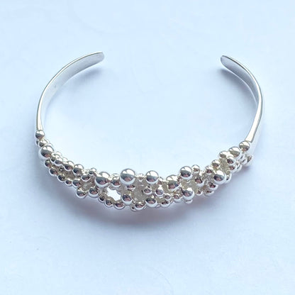 Pre loved Silver Links of London Effervescent Bubble Cuff Bracelet with minor minor