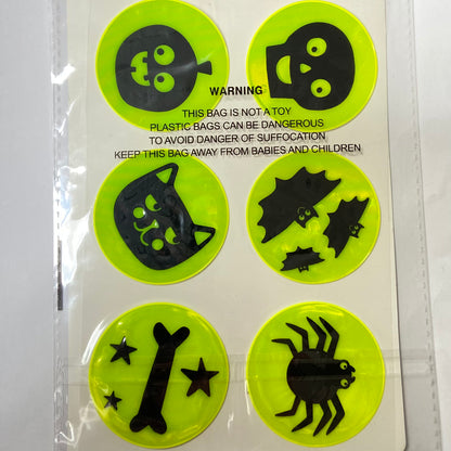 Halloween 6 Reflective Sticker Badges