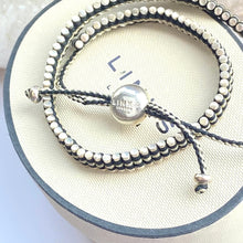 Load image into Gallery viewer, Links of London Double Wrap Friendship  Silver Bracelet
