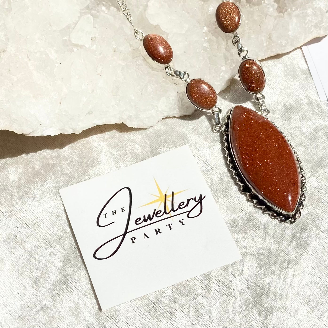 Coral Gold Stone Gemstone Necklace
