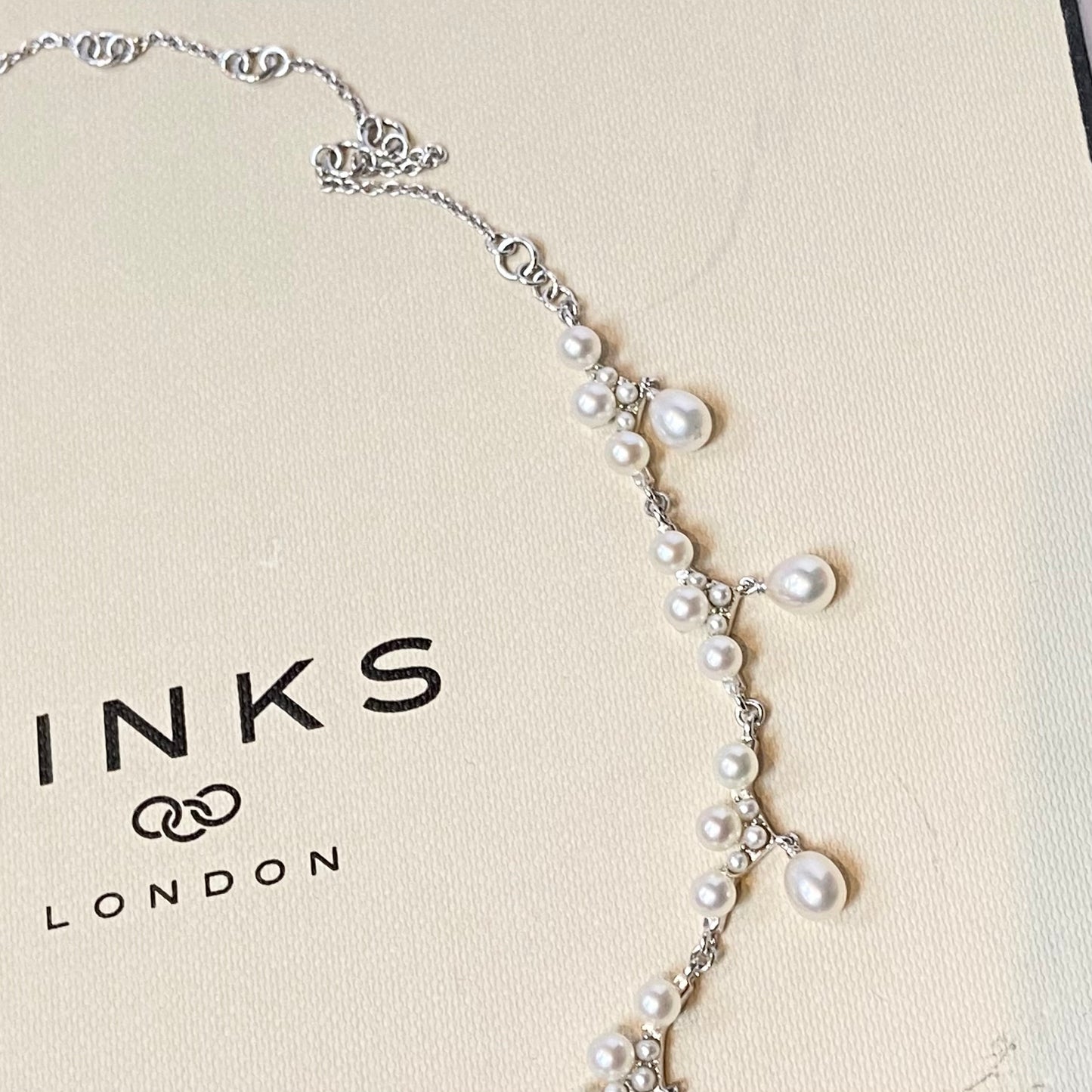 Links of London Silver and pearl Orbs Caraibes Choker