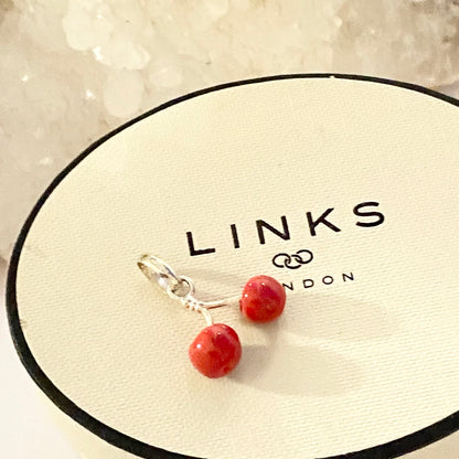 Links of London two Cherry Charm