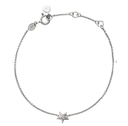 LINKS OF LONDON  Sterling Silver Diamond Essentials Star Bracelet
