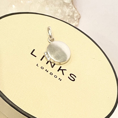 Links of London Round Sterling Silver Locket with space for two photos