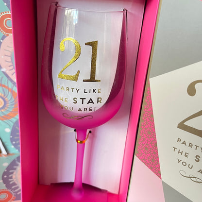 Links of London Sterling Silver Preloved  21st  Birthday Charm with a lovely 21st Glass