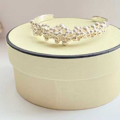 Pre loved Silver Links of London Effervescent Bubble Cuff Bracelet with minor minor
