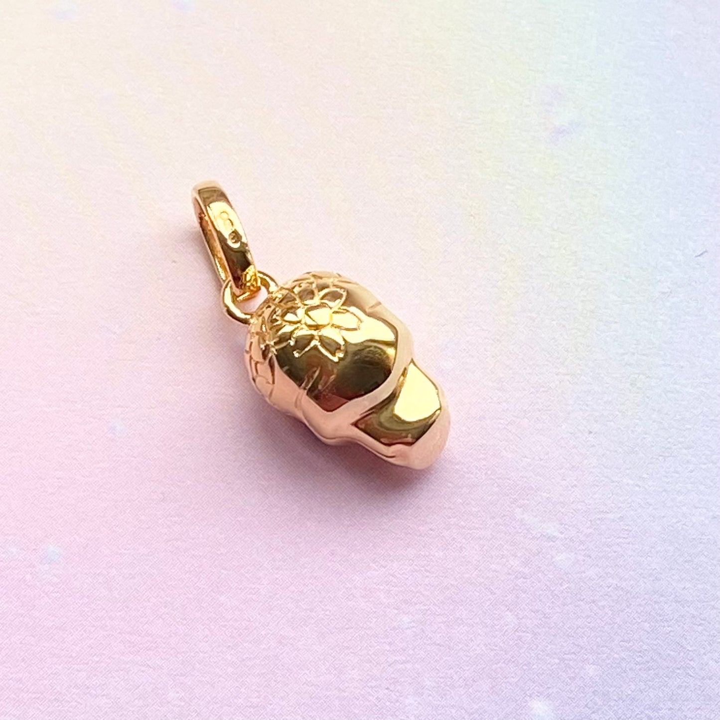 Links of London Halloween Black 18K Vermeil Skull Charm