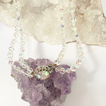 Vintage Two string Crystal Necklace
