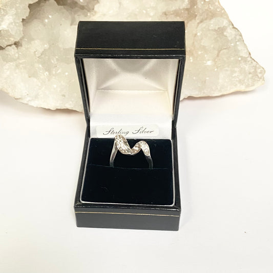 Links of London Entwine White Sapphire Pave Set Ring
