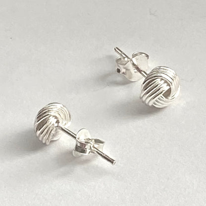 925 Sterling Silver Knot Earrings