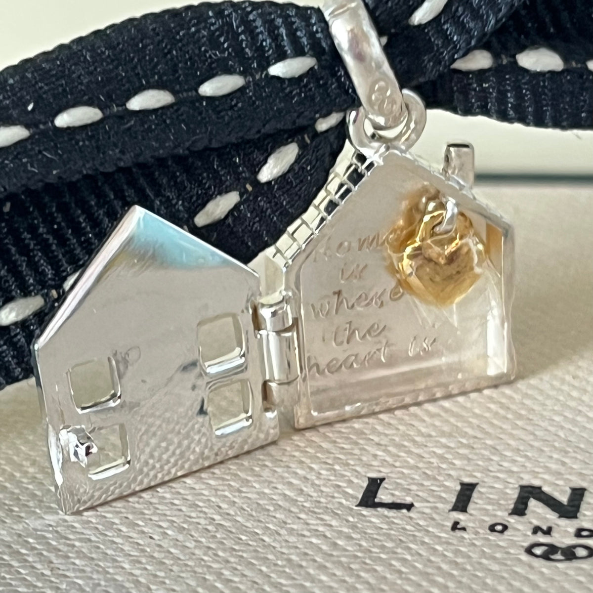 Links of London 'Home Is Where The Heart Is' Charm, Sterling Silver, 18k Gold Vermeil Heart.  Be the first to gift this.