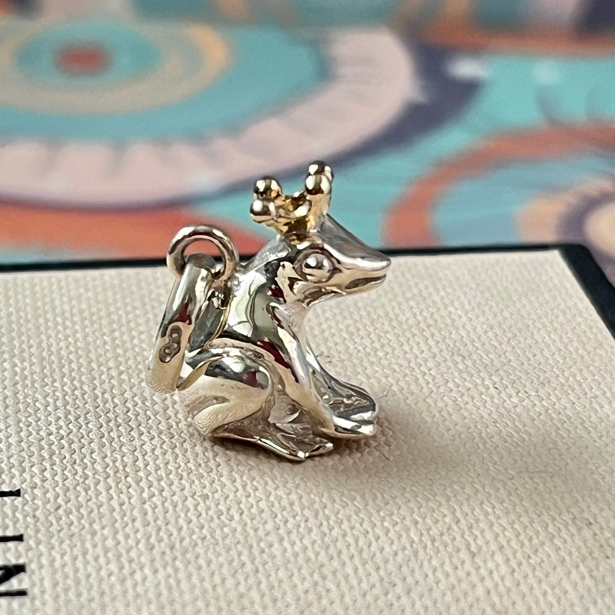 Links of London Sterling Silver Frog Prince Charm with 18K Vermeil gold crown. Be the first to gift this.