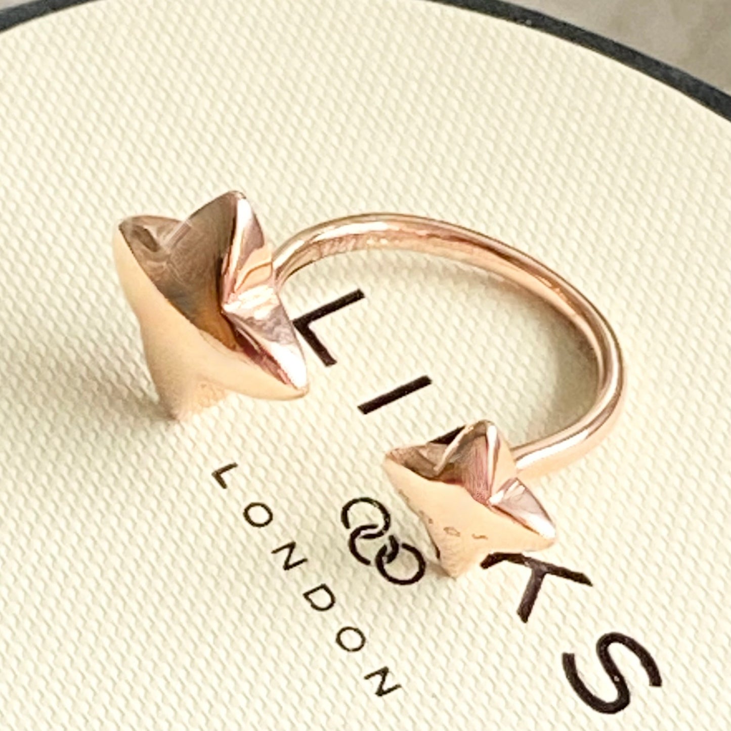 Links of London  Rose Splendour Gold Vermeil Adjustable Ring