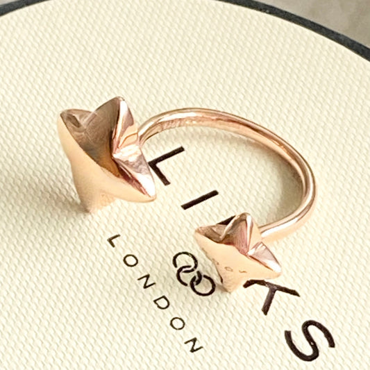 Links of London  Rose Splendour Gold Vermeil Adjustable Ring