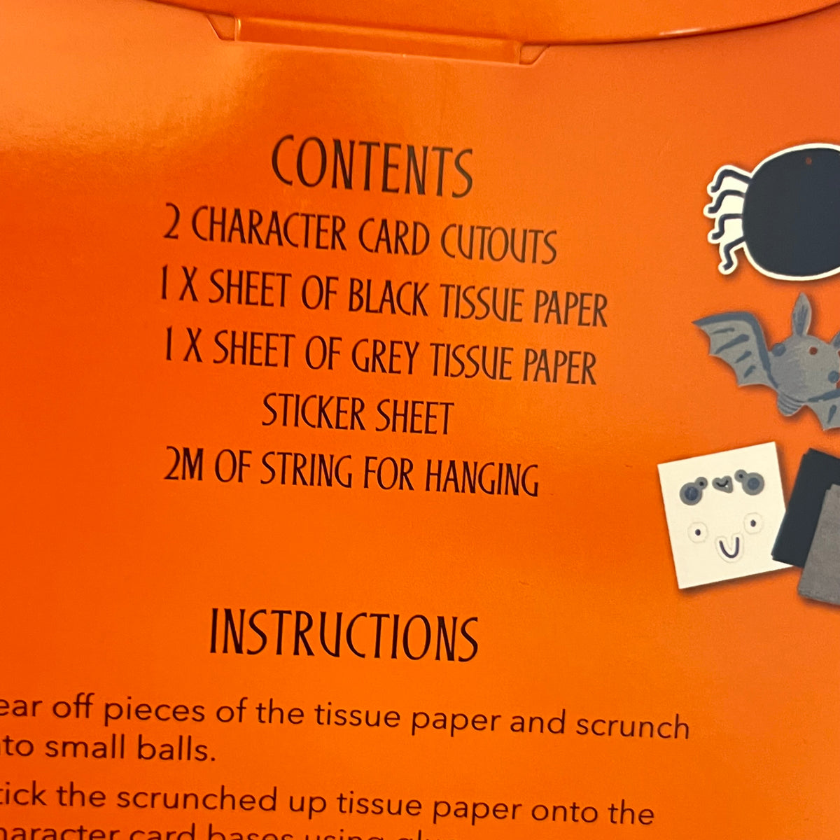 Lets Make.  Tissue Paper Decorations