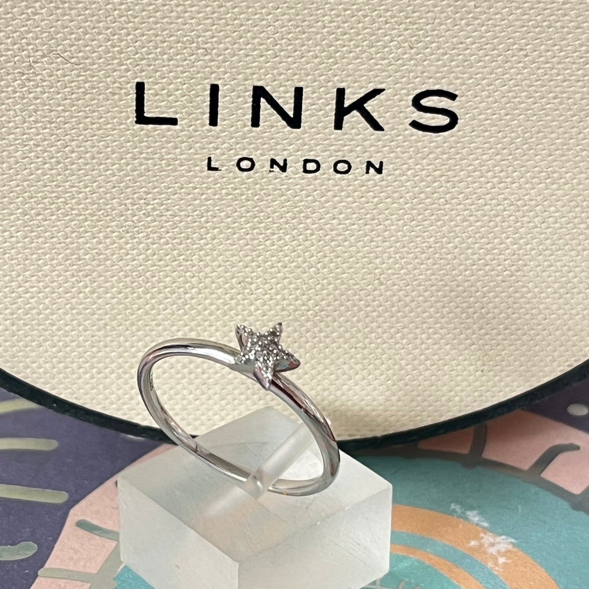 Links of London Essentials Star Crystal Ring Size P