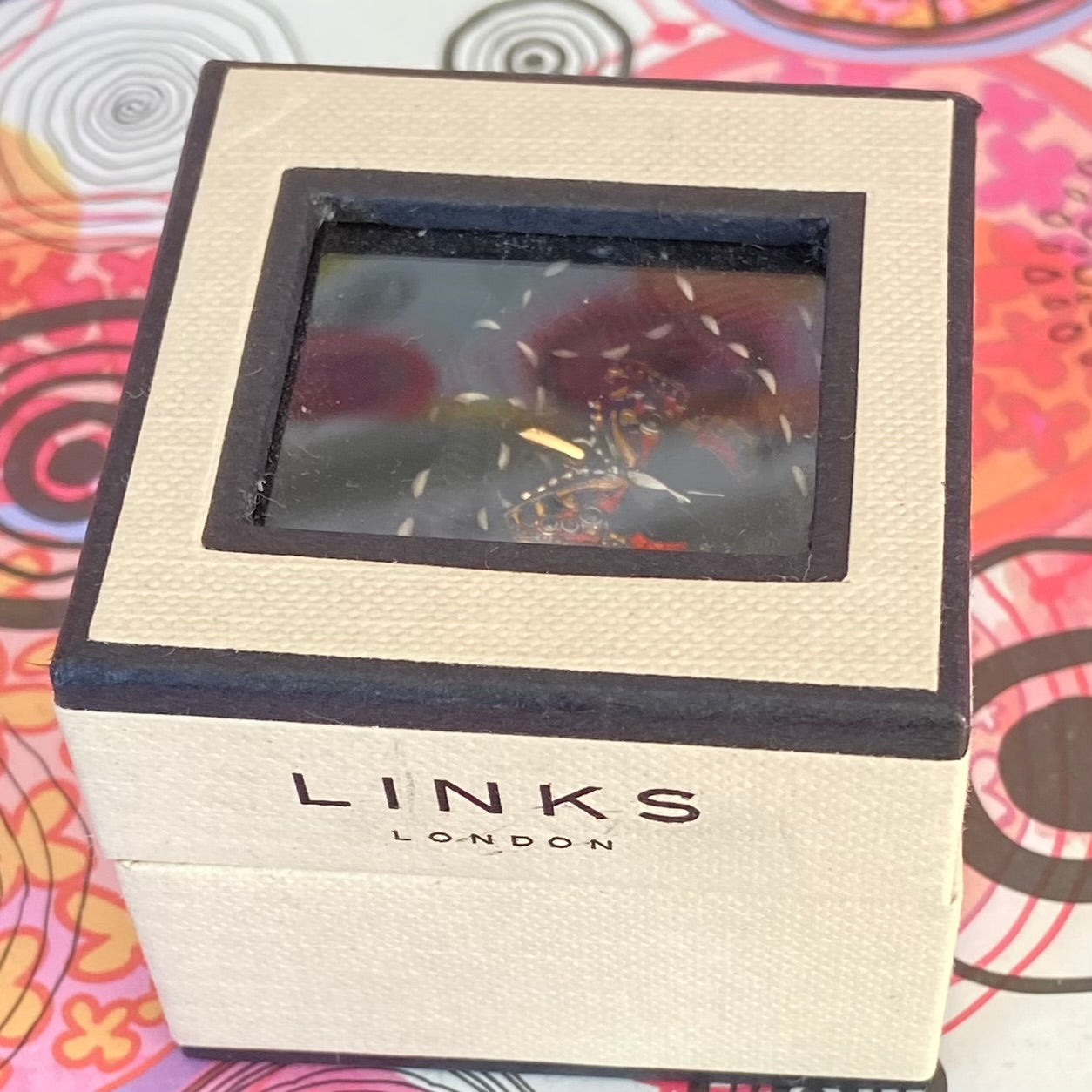 Link of London Enamelled Butterfly Charm Pendant.