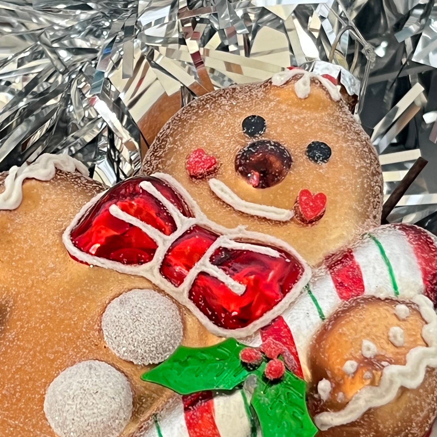 Gold-finish Boltze Lebkuchenmann glass gingerbread Glass ornament