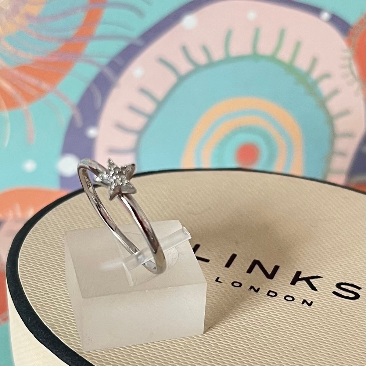 Links of London Essentials Star Crystal Ring Size P