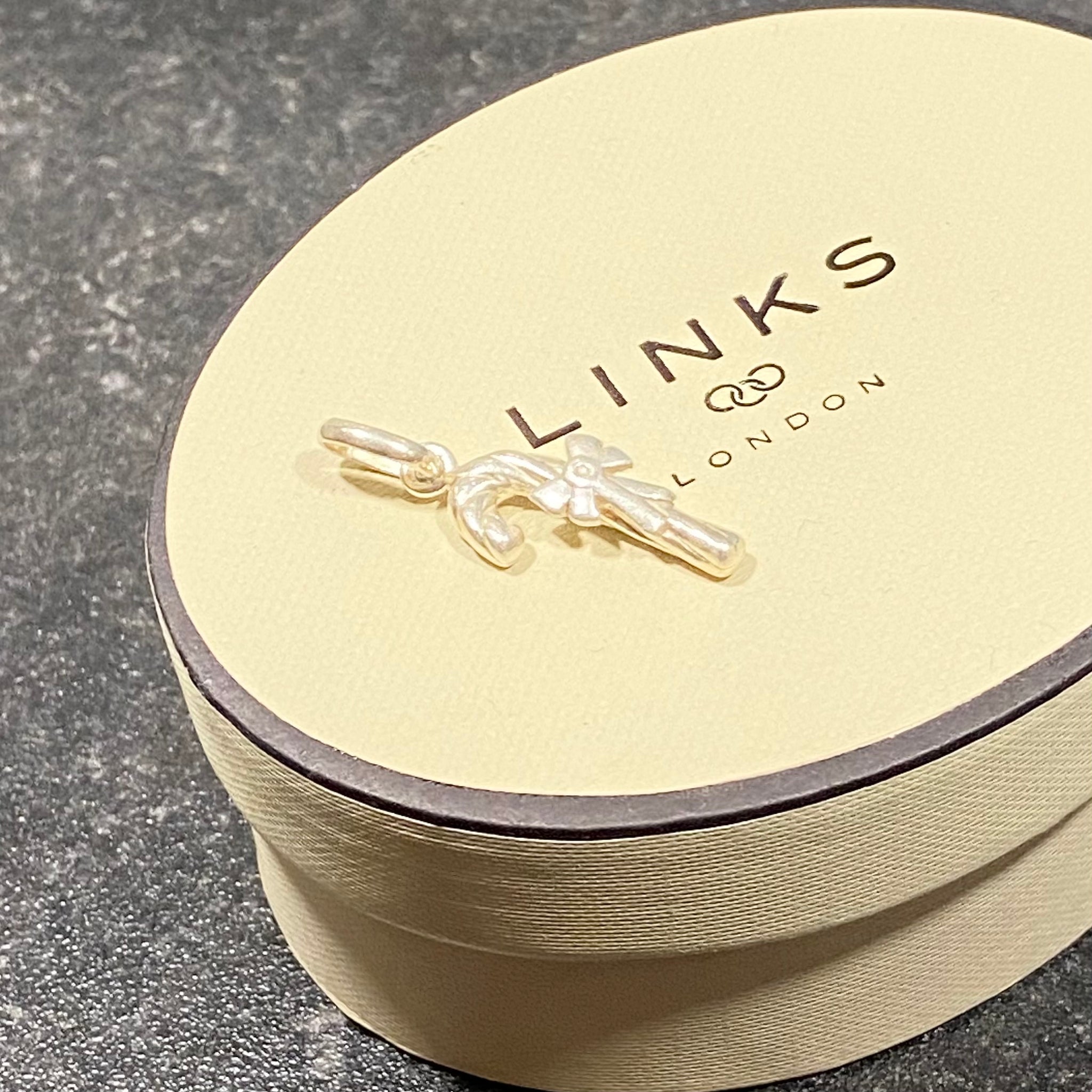 Links of London Sterling Silver Christmas festive Candy Stick Charm The Jewellery Party