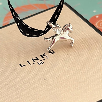 Rare Pegasus Charm crafted from Sterling Silver, by the Iconic Links of London Designers