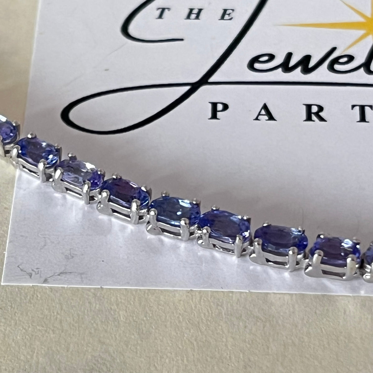 New! Natural Tanzanite Tennis Bracelet crafted from 925 Sterling Silver