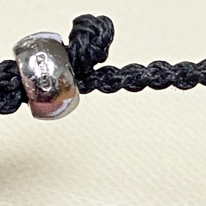 Links of London Mini Black Oxidised Skull Cord Bracelet