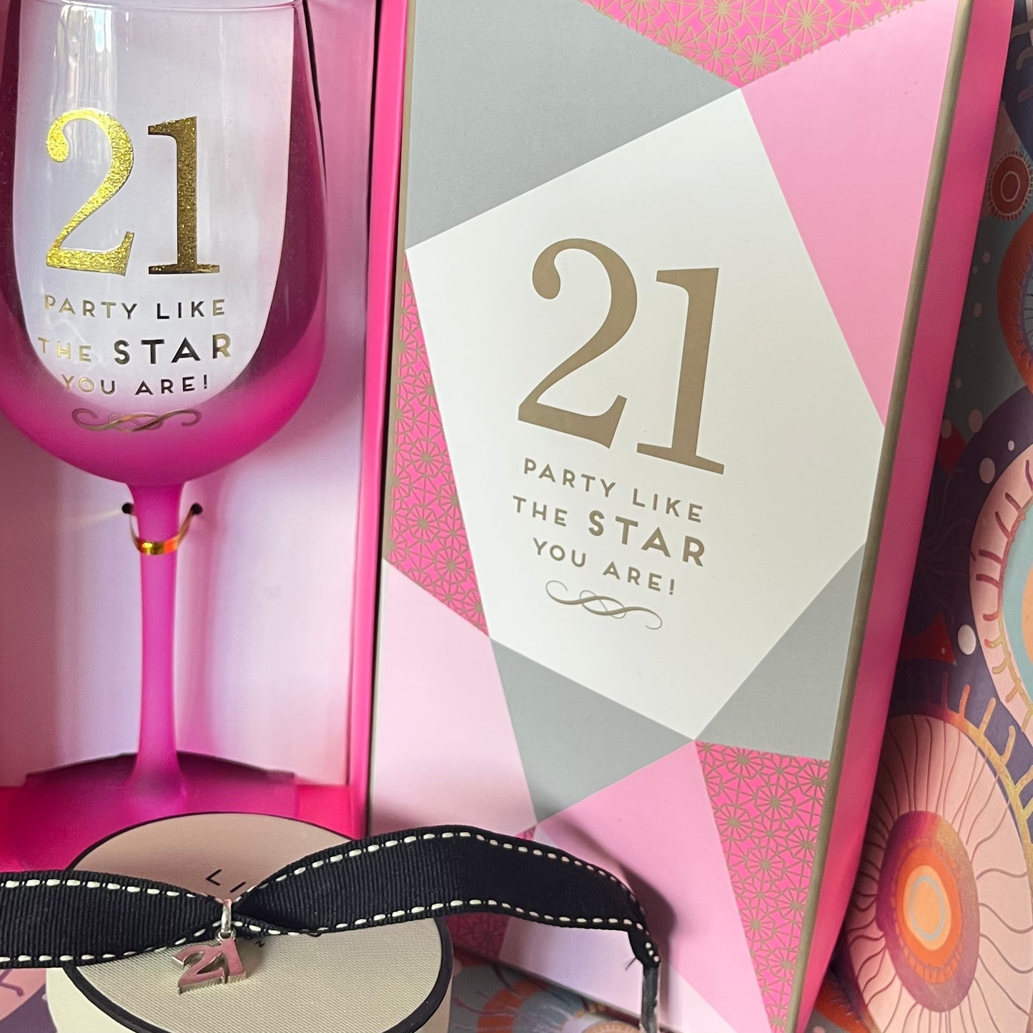 Links of London Sterling Silver Preloved  21st  Birthday Charm with a lovely 21st Glass