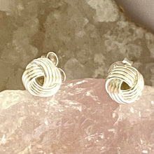 Load image into Gallery viewer, 925 Sterling Silver Knot Earrings
