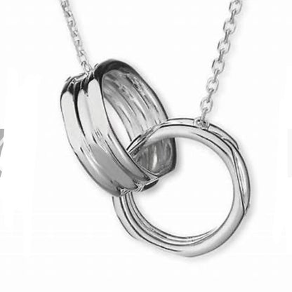 New!  Links of London 20/20 Silver Interlocking necklace