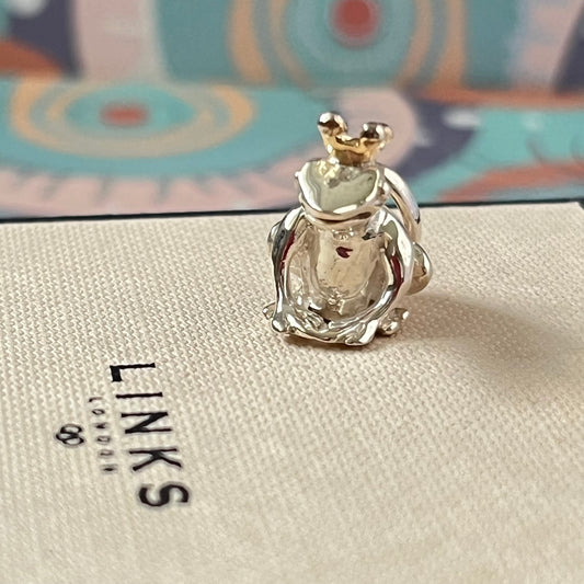 Links of London Sterling Silver Frog Prince Charm with 18K Vermeil gold crown. Be the first to gift this.