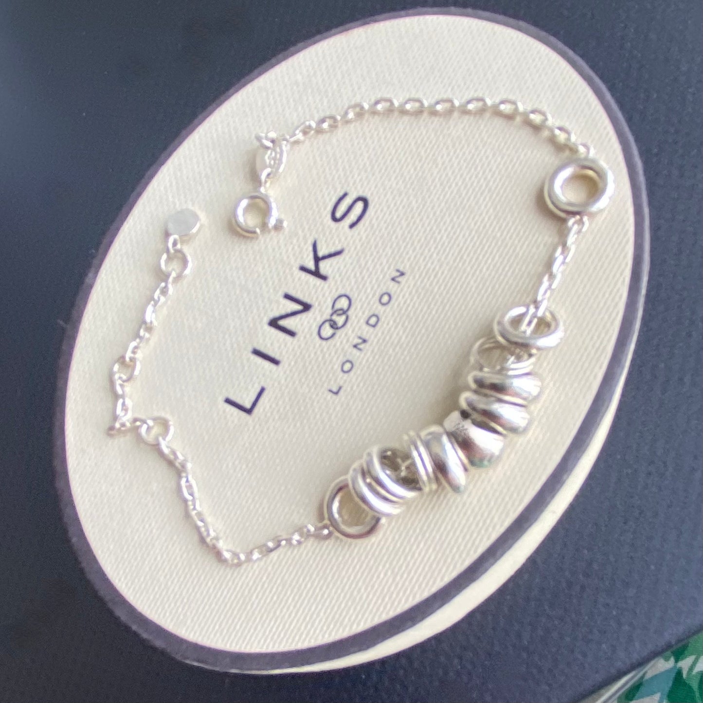 Authentic Sterling Silver Links of London Bracelet with Sweetie beads