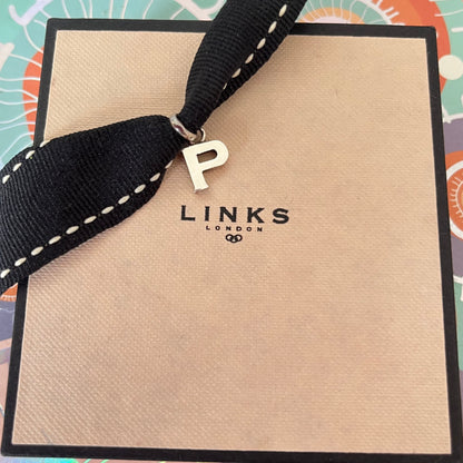 Links of London Sterling Silver Preloved Letter P Charm
