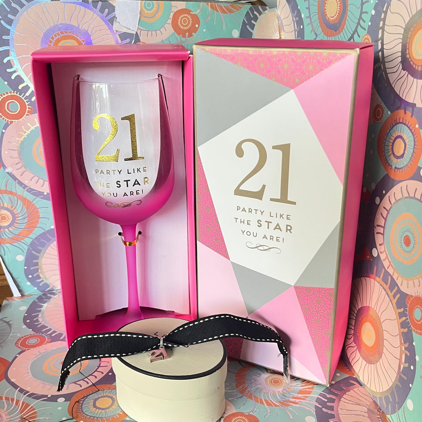 Links of London Sterling Silver Preloved  21st  Birthday Charm with a lovely 21st Glass