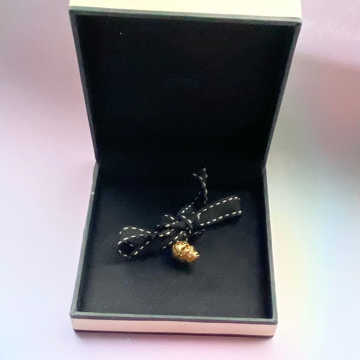 Links of London Halloween Black 18K Vermeil Skull Charm